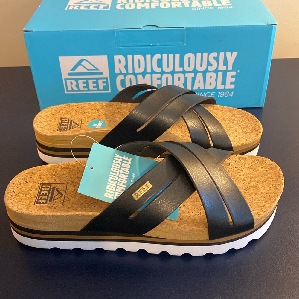 New REEF Platform Sandals Women 8